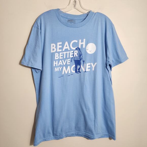 Snorg tees beach better have my money novelty graphic tshirt men's size large - Picture 8 of 8
